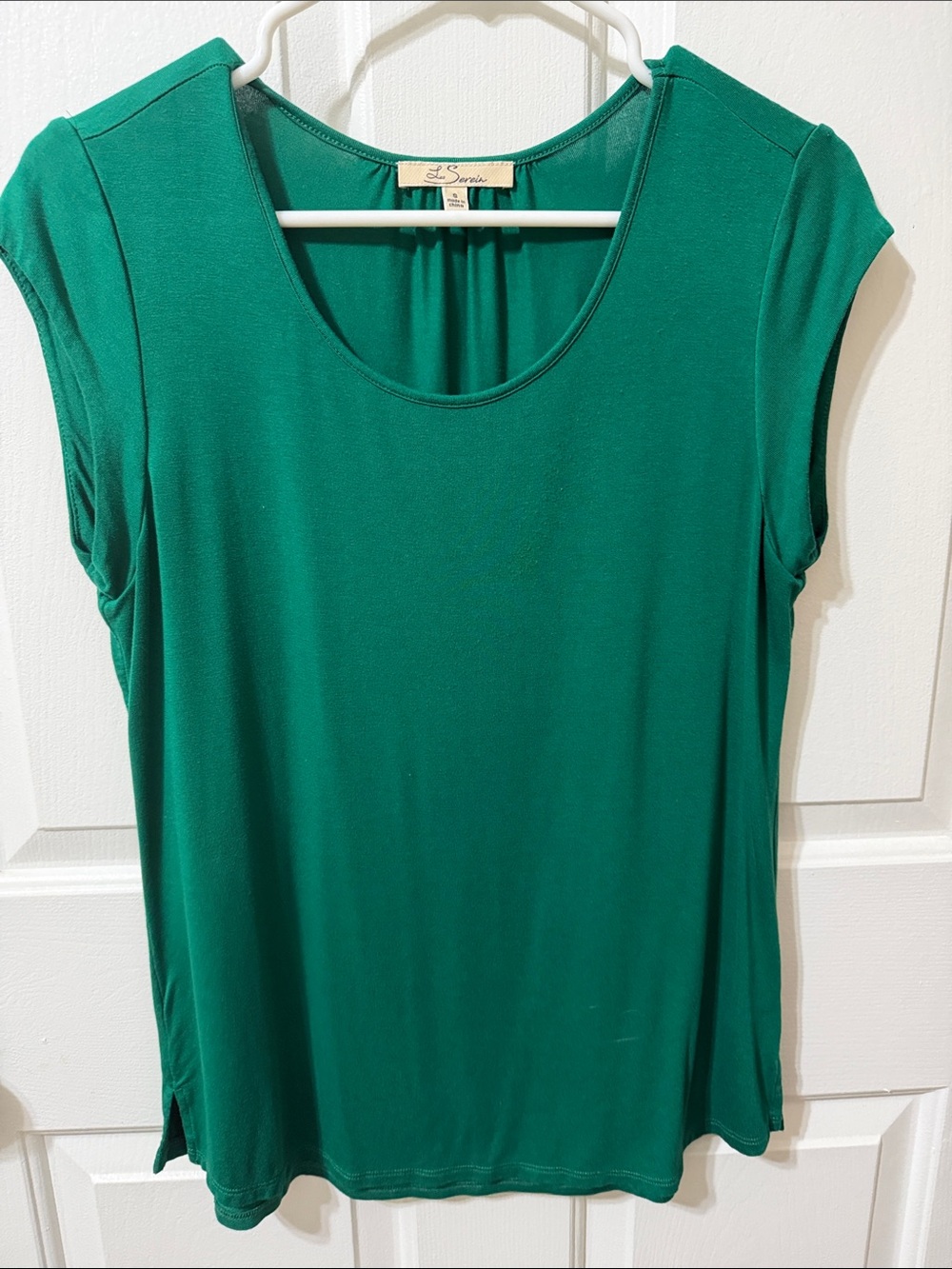 Eddie Bauer Emerald Green Scoop Neck Cap-Sleeve Tank